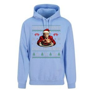 Winner Winner Christmas Dinner Santa Trump Ugly Sweater Xmas Unisex Surf Hoodie