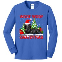 Woof Woof Christmas Cute Gift Kids Long Sleeve Shirt