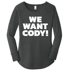 We Want Cody Women's Perfect Tri Tunic Long Sleeve Shirt