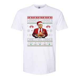 Winner Winner Christmas Dinner Santa Trump Ugly Sweater Xmas Softstyle CVC T-Shirt