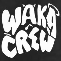Waka Waka Crew Washed Powder 7 Panel Mesh Trucker Snapback Hat
