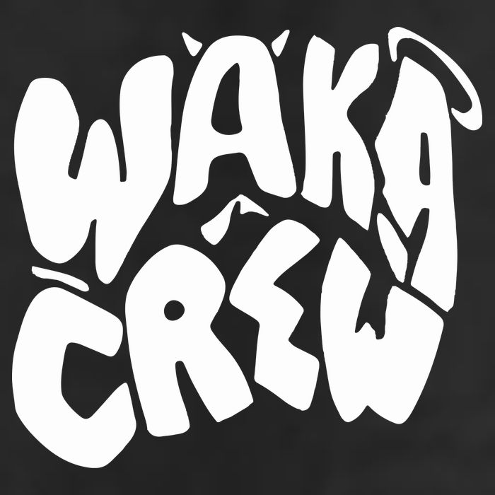 Waka Waka Crew Washed Powder 7 Panel Mesh Trucker Snapback Hat