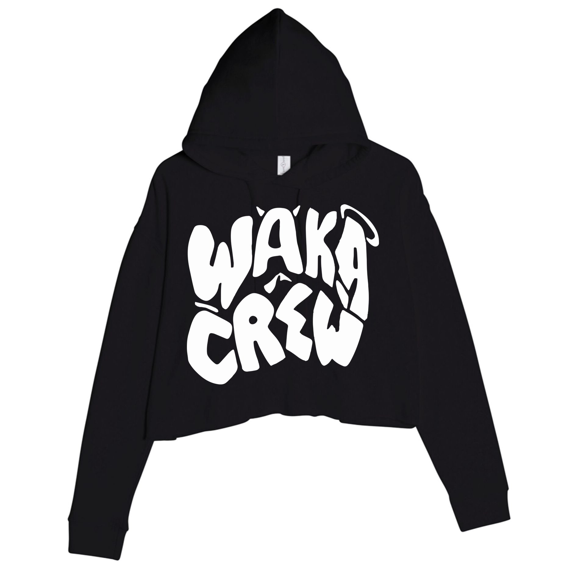 Waka Waka Crew Washed Powder Crop Fleece Hoodie