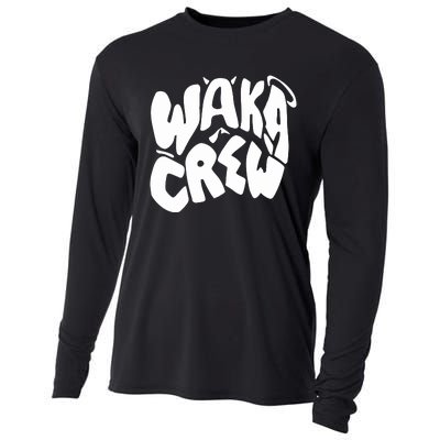 Waka Waka Crew Washed Powder Cooling Performance Long Sleeve Crew