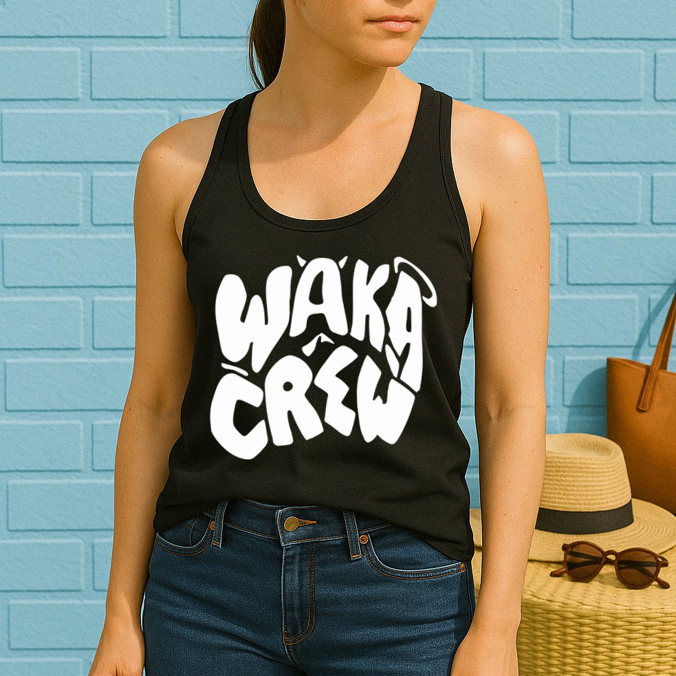 Waka Waka Crew Washed Powder Womens Tank Top