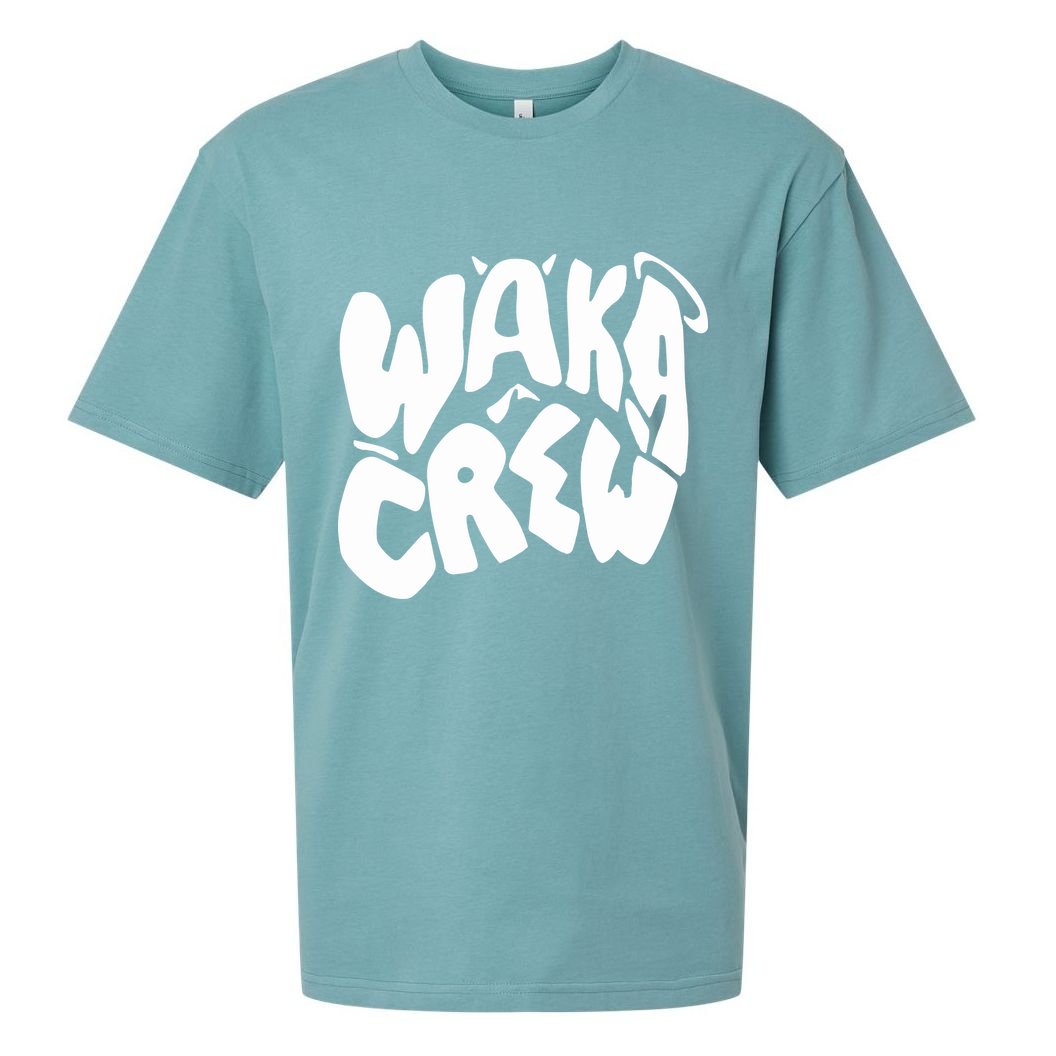 Waka Waka Crew Washed Powder Sueded Cloud Jersey T-Shirt