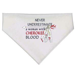 Woman With Cherokee Blood Native American USA-Made Doggie Bandana