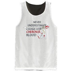 Woman With Cherokee Blood Native American Mesh Reversible Basketball Jersey Tank