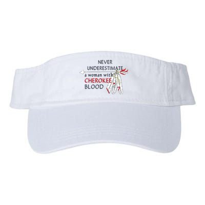 Woman With Cherokee Blood Native American Valucap Bio-Washed Visor