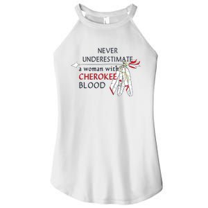 Woman With Cherokee Blood Native American Women's Perfect Tri Rocker Tank