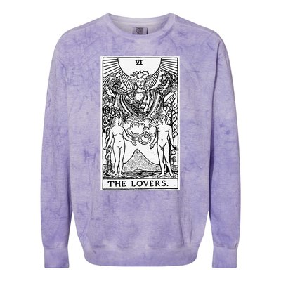 WitchCraft Wiccan Card Witchy Gothic Scary Halloween Gifts Colorblast Crewneck Sweatshirt