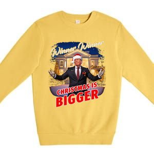 Winner Winner Christmas Is Bigger – President Trump Santa Premium Crewneck Sweatshirt