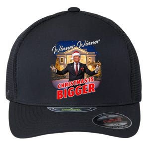 Winner Winner Christmas Is Bigger – President Trump Santa Flexfit Unipanel Trucker Cap