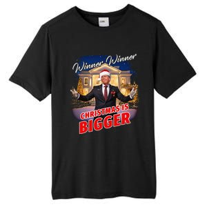 Winner Winner Christmas Is Bigger – President Trump Santa Tall Fusion ChromaSoft Performance T-Shirt