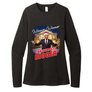 Winner Winner Christmas Is Bigger – President Trump Santa Womens CVC Long Sleeve Shirt