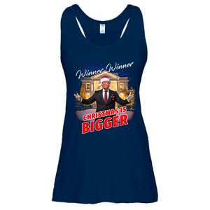 Winner Winner Christmas Is Bigger – President Trump Santa Ladies Essential Flowy Tank