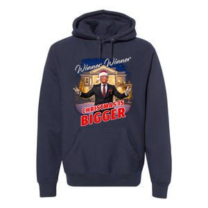 Winner Winner Christmas Is Bigger – President Trump Santa Premium Hoodie