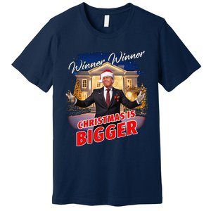 Winner Winner Christmas Is Bigger – President Trump Santa Premium T-Shirt