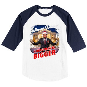 Winner Winner Christmas Is Bigger – President Trump Santa Baseball Sleeve Shirt