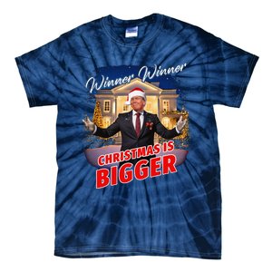 Winner Winner Christmas Is Bigger – President Trump Santa Tie-Dye T-Shirt