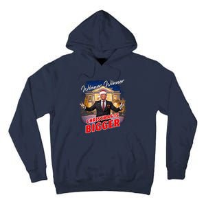 Winner Winner Christmas Is Bigger – President Trump Santa Tall Hoodie