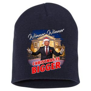 Winner Winner Christmas Is Bigger – President Trump Santa Short Acrylic Beanie