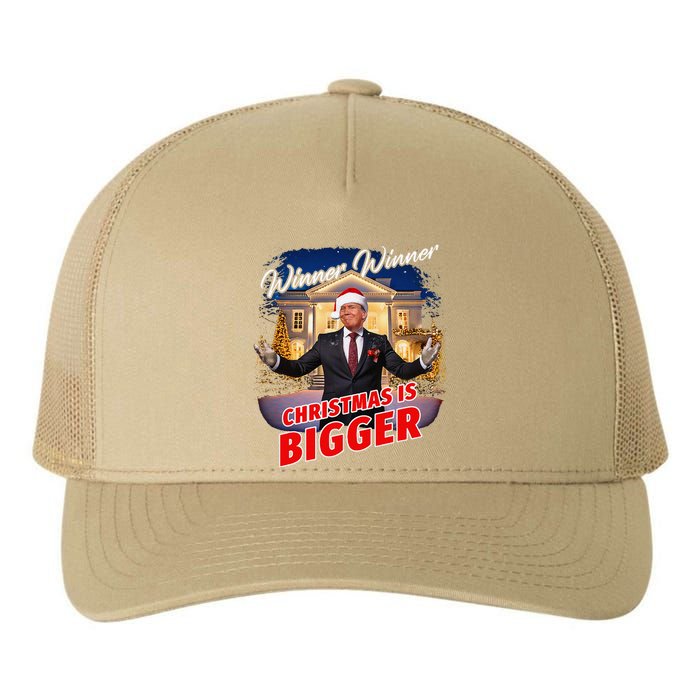 Winner Winner Christmas Is Bigger – President Trump Santa Yupoong Adult 5-Panel Trucker Hat