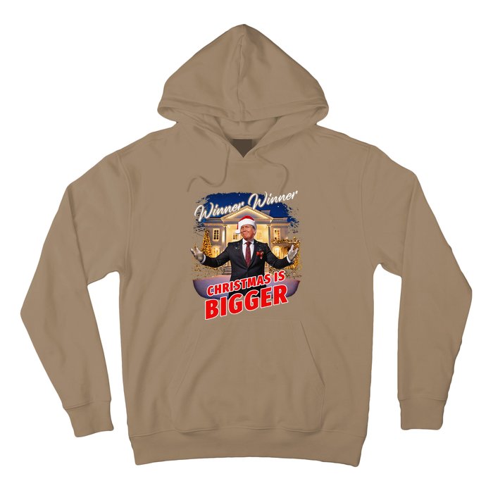 Winner Winner Christmas Is Bigger – President Trump Santa Hoodie