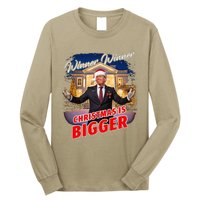 Winner Winner Christmas Is Bigger – President Trump Santa Long Sleeve Shirt