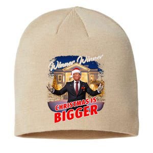 Winner Winner Christmas Is Bigger – President Trump Santa Sustainable Beanie