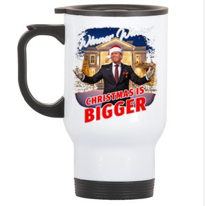 Winner Winner Christmas Is Bigger – President Trump Santa Stainless Steel Travel Mug