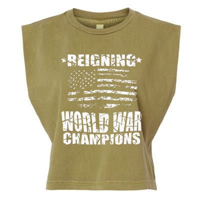 World War Champs Flag Garment-Dyed Women's Muscle Tee