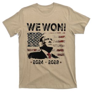 We Won Congratulations Trump Has Won 47 More Times 202428 T-Shirt