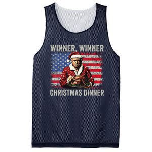 Winner Winner Christmas Dinner Santa Trump Us Flag Xmas Mesh Reversible Basketball Jersey Tank