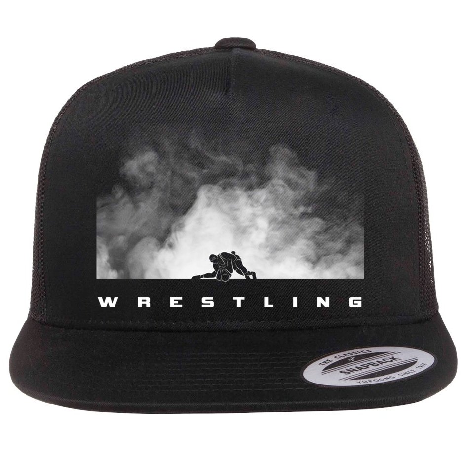 Wrestling Wrestling Cute Gift Flat Bill Trucker Hat
