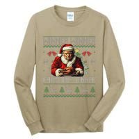 Winner Winner Christmas Dinner Santa Trump Ugly Sweater Xmas Tall Long Sleeve T-Shirt