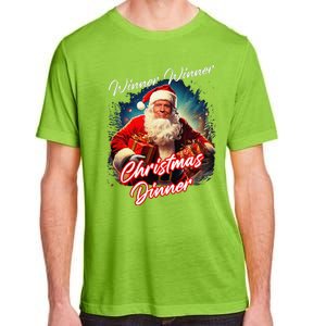 Winner Winner Christmas Dinner – President Trump Santa Adult ChromaSoft Performance T-Shirt