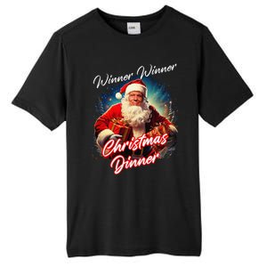 Winner Winner Christmas Dinner – President Trump Santa Tall Fusion ChromaSoft Performance T-Shirt