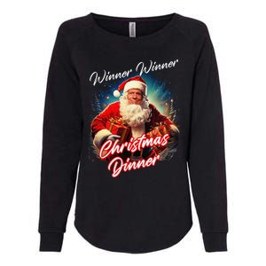 Winner Winner Christmas Dinner – President Trump Santa Womens California Wash Sweatshirt