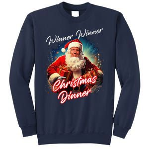 Winner Winner Christmas Dinner – President Trump Santa Sweatshirt