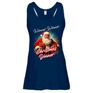 Winner Winner Christmas Dinner – President Trump Santa Ladies Essential Flowy Tank