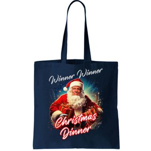 Winner Winner Christmas Dinner – President Trump Santa Tote Bag