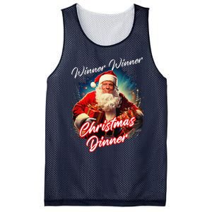 Winner Winner Christmas Dinner – President Trump Santa Mesh Reversible Basketball Jersey Tank