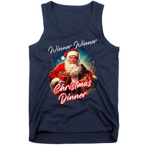 Winner Winner Christmas Dinner – President Trump Santa Tank Top