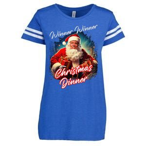 Winner Winner Christmas Dinner – President Trump Santa Enza Ladies Jersey Football T-Shirt