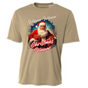 Winner Winner Christmas Dinner – President Trump Santa Cooling Performance Crew T-Shirt