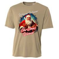 Winner Winner Christmas Dinner – President Trump Santa Cooling Performance Crew T-Shirt