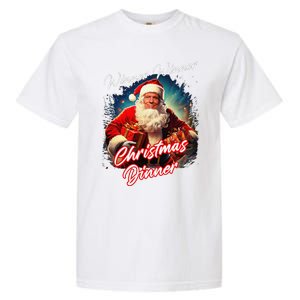 Winner Winner Christmas Dinner – President Trump Santa Garment-Dyed Heavyweight T-Shirt