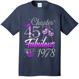 Wo Wo Chapter 45 Fabulous Since 1978 45th Birthday Queen T-Shirt