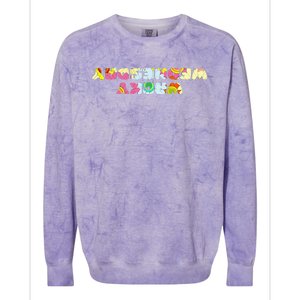 Wacky Wednesday Clothes For Mismatch Day Colorblast Crewneck Sweatshirt